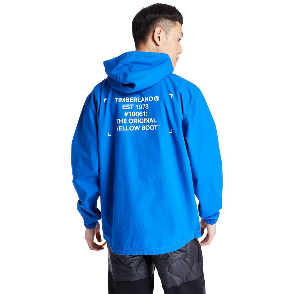 Hanorac Timberland Barbati Albastri - Workwear Ripstop Hoodie - Romania - HDKWFI051